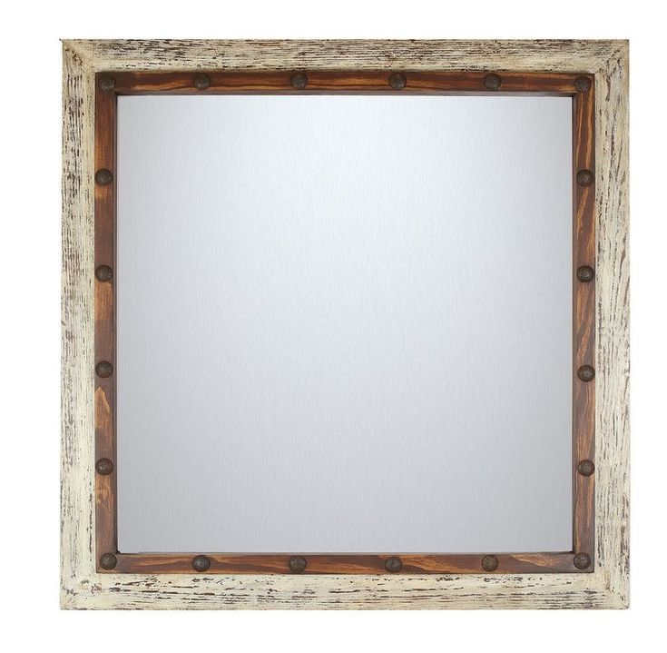 High Sierra Mirror Mexican 36x36 In Western Rustic Wood Wall Clavos Two With Regard To Western Wall Mirrors (View 13 of 15)