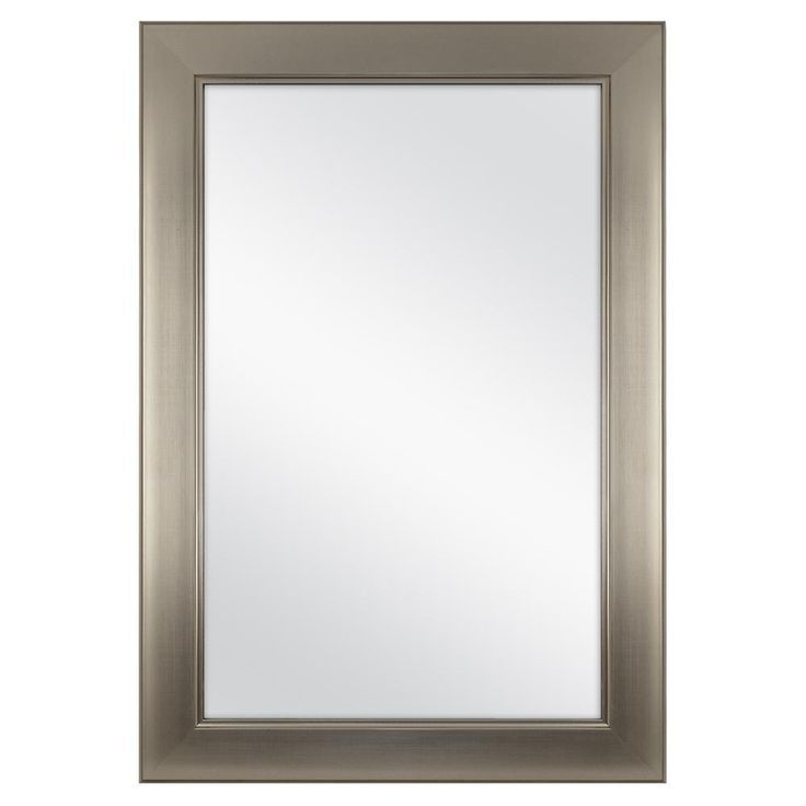 Home Decorators Collection 24 In. W X 35 In. L Framed Fog Free Wall Intended For Hogge Modern Brushed Nickel Large Frame Wall Mirrors (Photo 4 of 15)