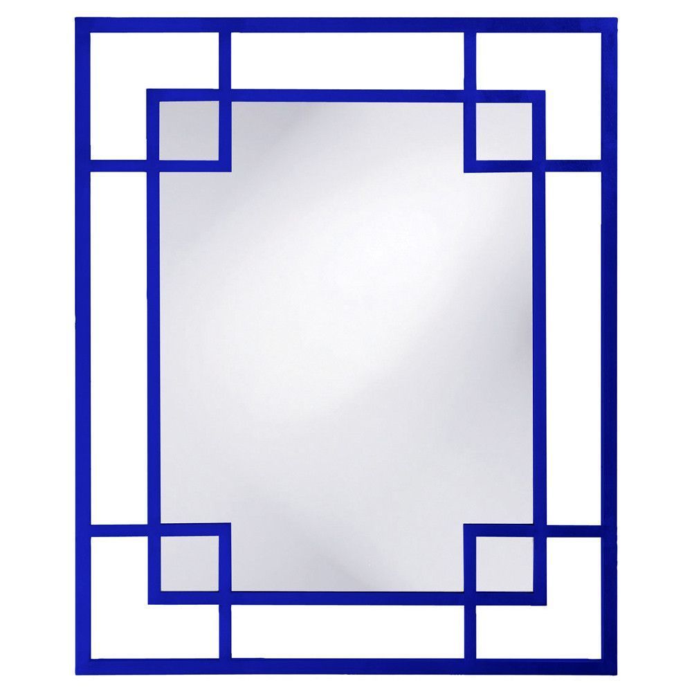 Howard Elliott Lois Royal Blue Mirror 43" X 53" X 1" | Mirror Wall For Royal Blue Wall Mirrors (View 14 of 15)