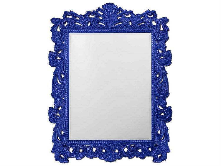 Howard Elliott Napoleon 63 X 85 Glossy Royal Blue Wall Mirror | He2037xlrb With Royal Blue Wall Mirrors (View 6 of 15)