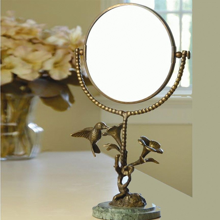 Hummingbird & Flower Mirror – Iron Accents Inside Bruckdale Decorative Flower Accent Mirrors (View 2 of 15)