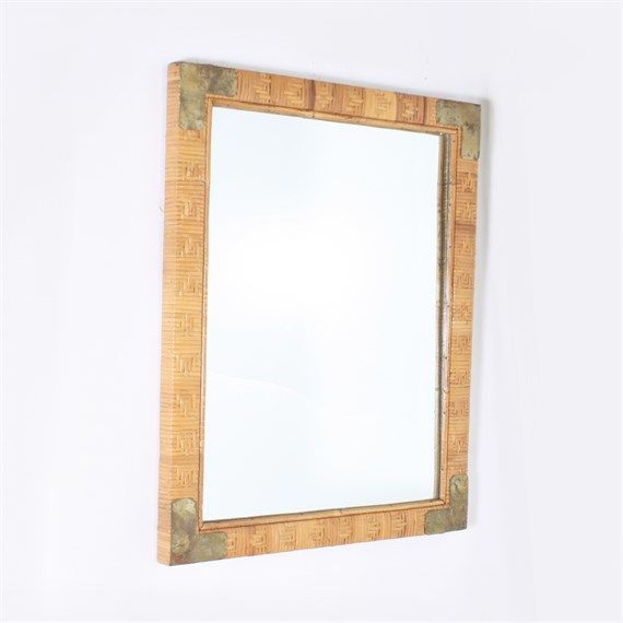 Img 9997 12x12 | Mirror, Antique Wall Decor, Antique Mirror With Regard To Rattan Wrapped Wall Mirrors (View 2 of 15)
