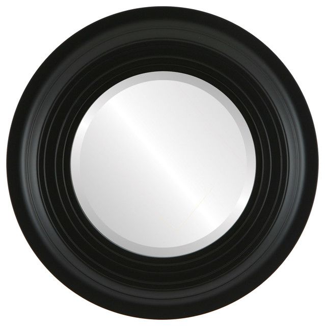 Imperial Framed Round Mirror In Matte Black – Wall Mirrors  The Throughout Black Round Wall Mirrors (View 13 of 15)