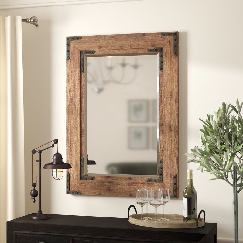 Industry Accent Mirror | Rustic Mirrors, Bathroom Mirror, Accent Mirrors With Lajoie Rustic Accent Mirrors (View 5 of 15)
