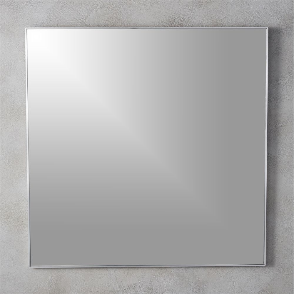 Infinity 31" Square Wall Mirror + Reviews | Cb2 | Modern Mirror Wall Within Square Modern Wall Mirrors (View 1 of 15)