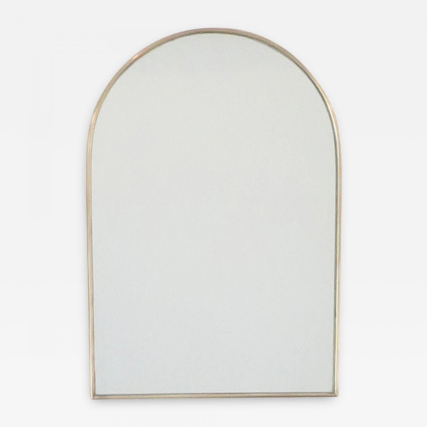 Italian Brass Framed Wall Mirror Arch Top With Regard To Bronze Arch Top Wall Mirrors (View 12 of 15)