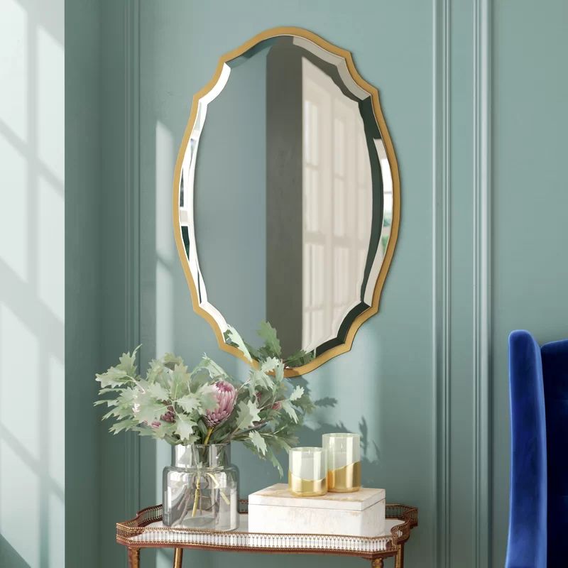 Jamison Traditional Gold Accent Mirror | Accent Mirrors, Mirror, Mirror With Regard To Tutuala Traditional Beveled Accent Mirrors (View 13 of 15)