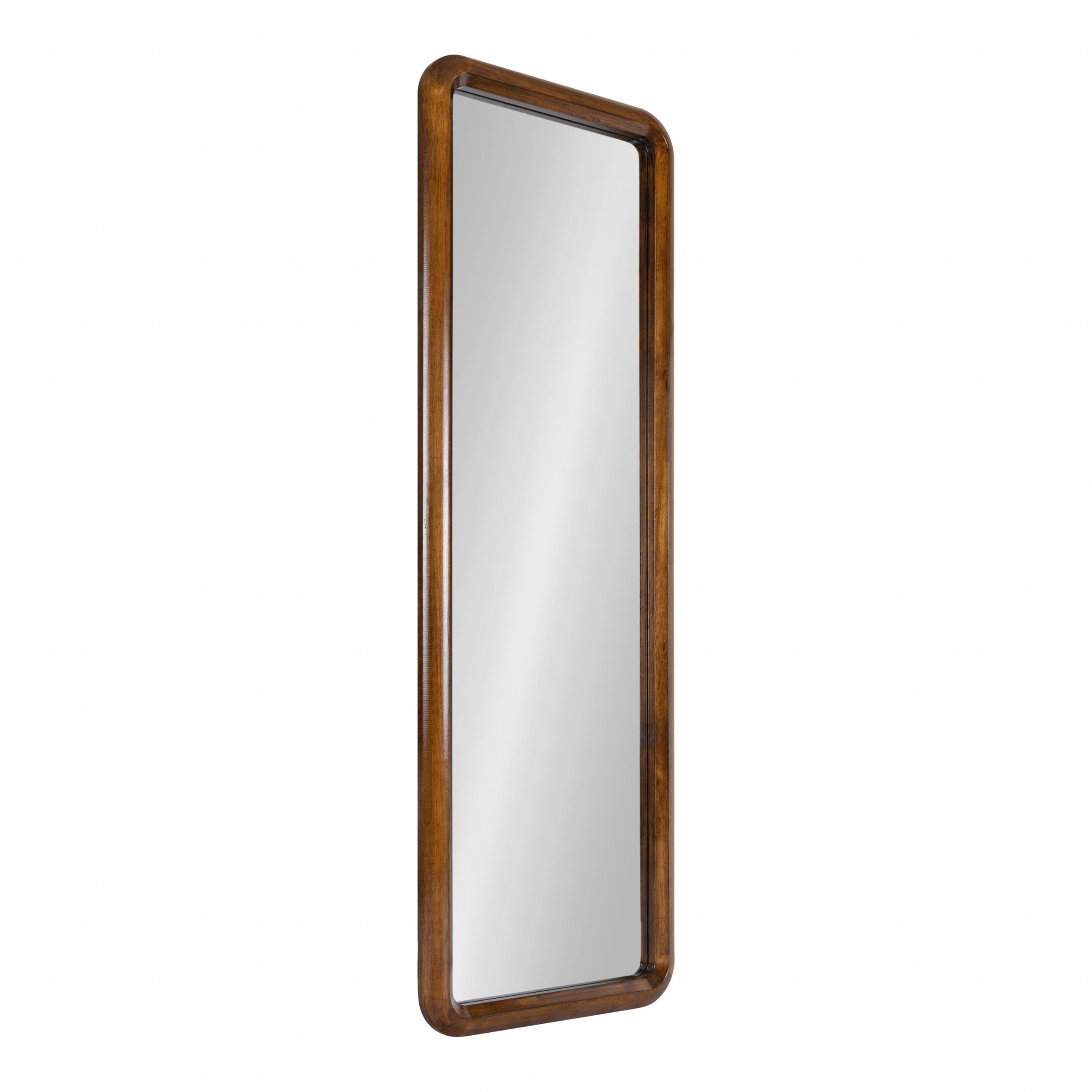 Kate And Laurel Pao Mid Century Panel Wood Framed Wall Mirror, 16 X 48 Inside Sartain Modern & Contemporary Wall Mirrors (View 12 of 15)