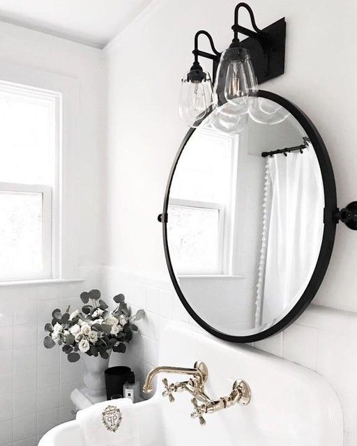 Kensington Round Pivot Mirror | Round Mirror Bathroom, Oval Mirror Regarding Ceiling Hung Satin Chrome Oval Mirrors (View 10 of 15)