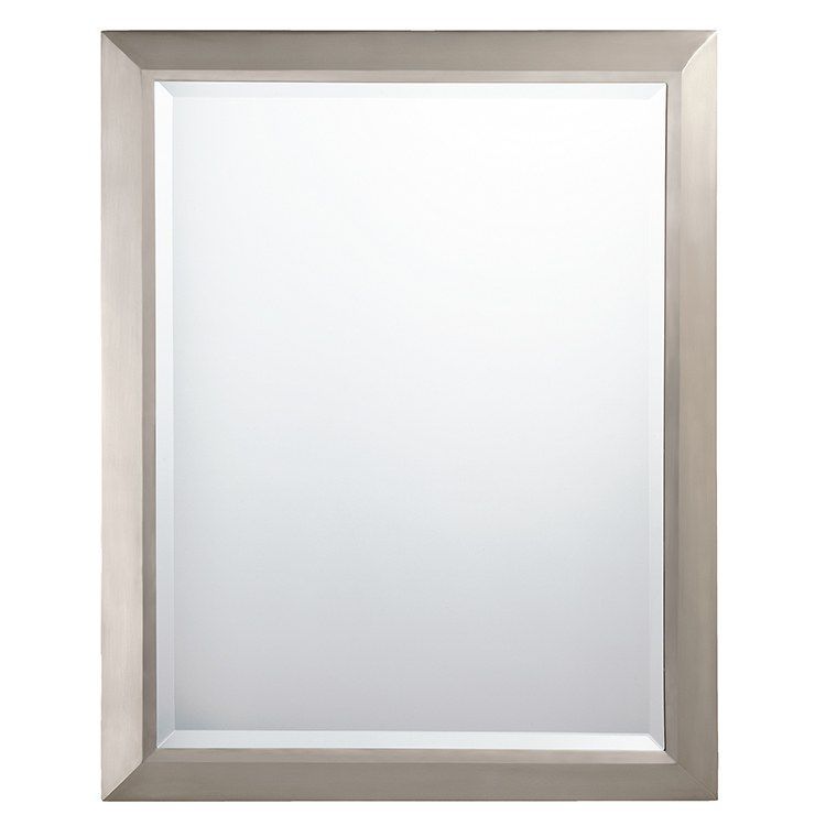 Kichler 41011ni Classic Rectangular Wall Mirror | Wall Mirrors Within Brushed Gold Rectangular Framed Wall Mirrors (View 6 of 15)