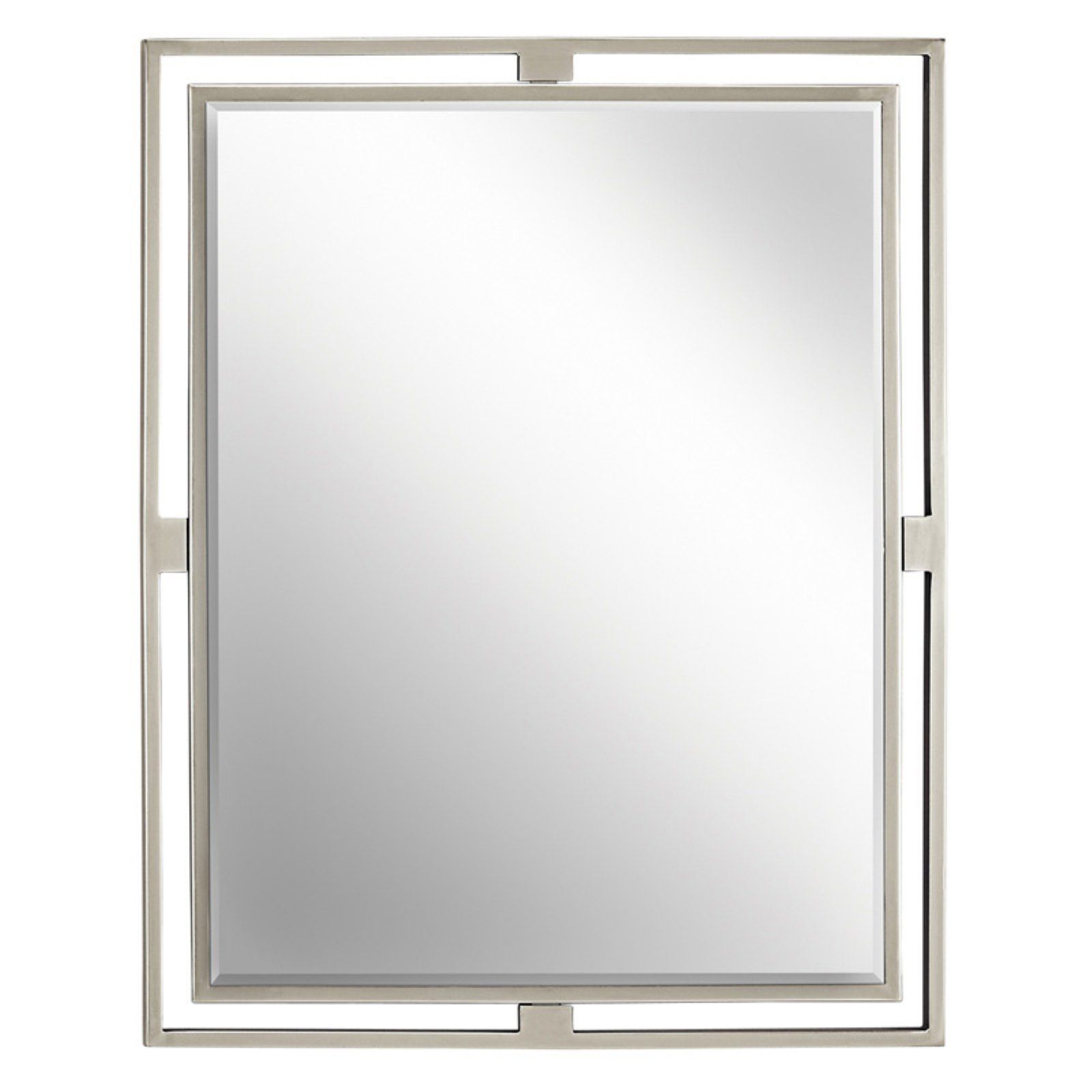Kichler Hendrik Brushed Nickel Wall Mirror – 24w X 30h In (View 1 of 15)