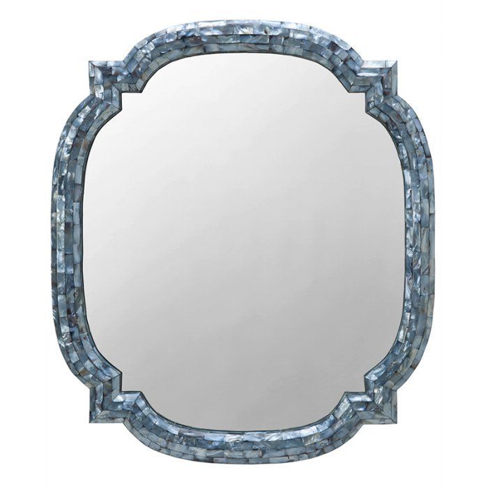 Kouboo Quatrefoil Wall Mirror In Hammer Shell – 26w X 30h In For Quatrefoil Wall Mirrors (View 8 of 15)
