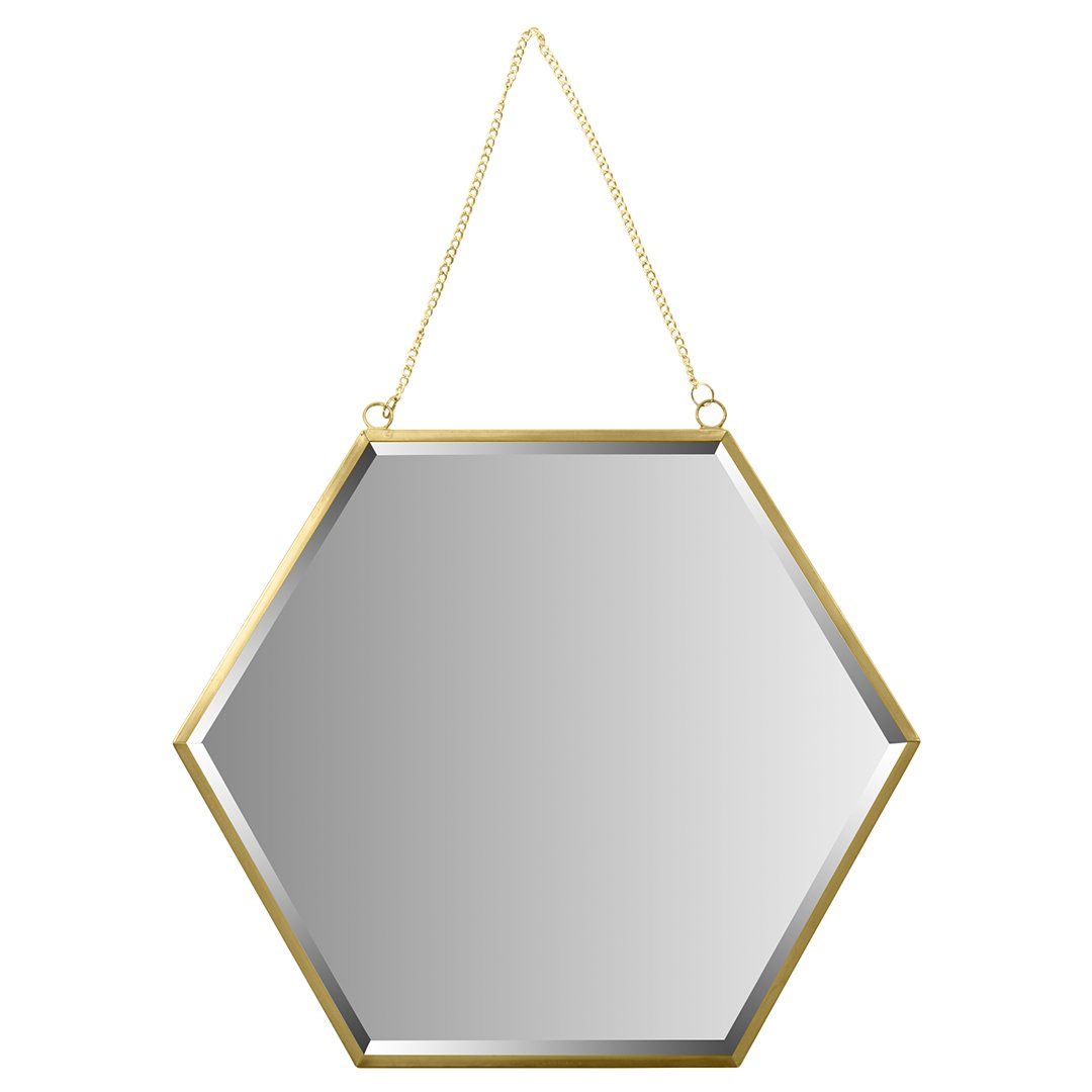 Koyal Wholesale Gold Beveled Hexagon Mirror For Wall Decor, Modern With Gold Hexagon Wall Mirrors (View 5 of 15)