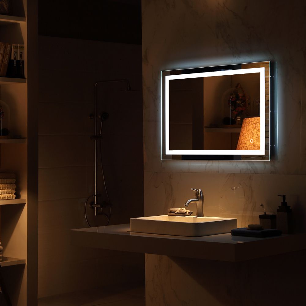 Ktaxon Anti Fog Led Backlit Mirror Illuminated Wall Mirror Bathroom With Regard To Back Lit Oval Led Wall Mirrors (View 8 of 15)