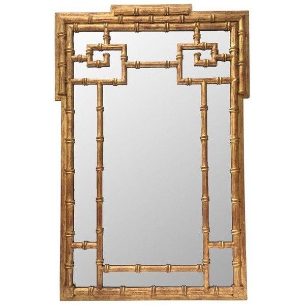 La Barge Asian Chinoiserie Gold Faux Bamboo Wall Mirror (107,805 Inr With Regard To Gold Bamboo Vanity Wall Mirrors (View 14 of 15)