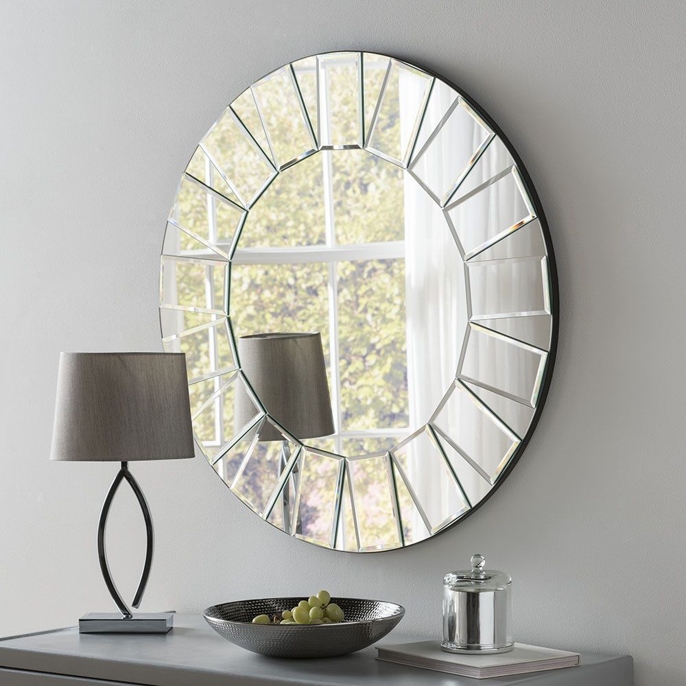 Lana Round Contemporary Mirror | Contemporary Mirrors | Amor Decor In Loftis Modern & Contemporary Accent Wall Mirrors (View 11 of 15)