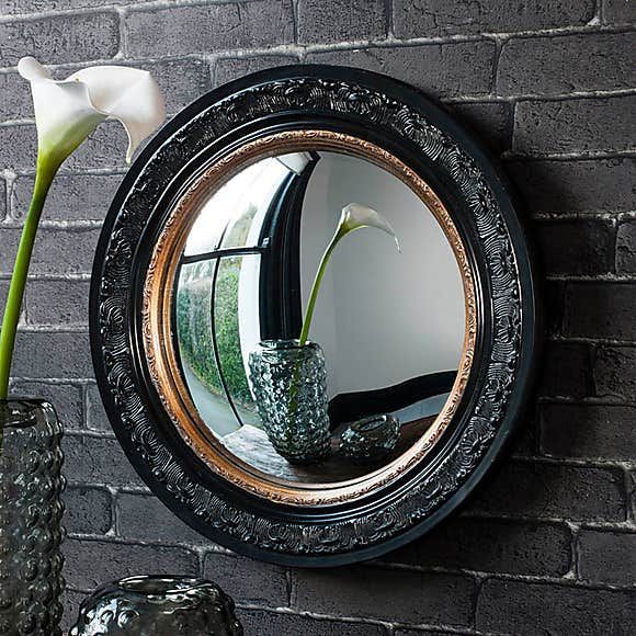 Langford Black 51cm Wall Mirror In 2020 | Mirror Wall, Mirror, Mirror Within Midnight Black Round Wall Mirrors (View 5 of 15)