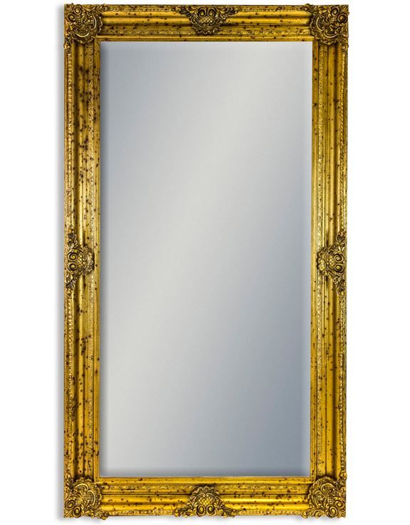 Large Gold Rectangular Classic Mirror With Regard To Dark Gold Rectangular Wall Mirrors (View 7 of 15)