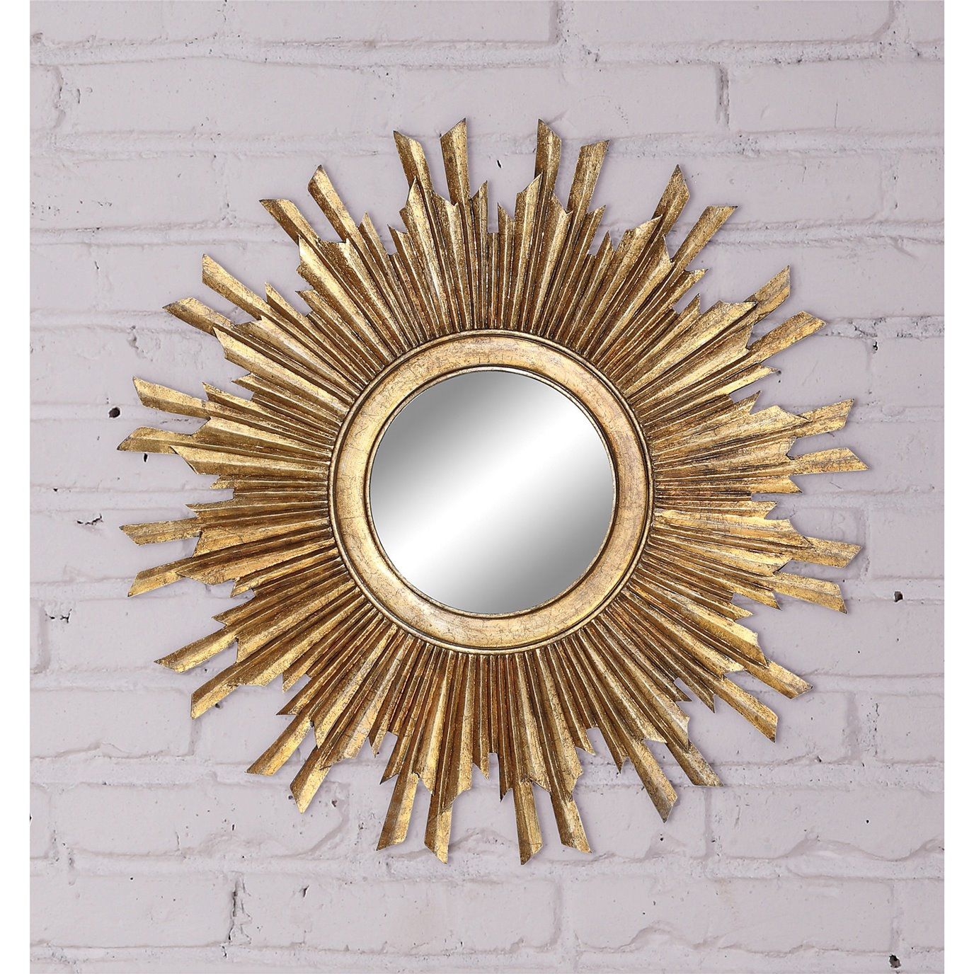 Large Gold Sunburst Mirror – Ideas On Foter Throughout Leaf Post Sunburst Round Wall Mirrors (View 14 of 15)