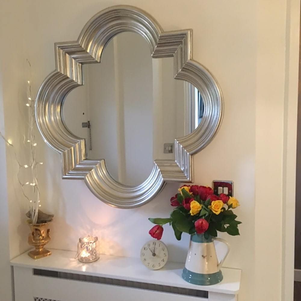 Large Mirrors|contemporary Mirror|modern Wall Mirror – Candle And Blue For Modern &amp; Contemporary Beveled Overmantel Mirrors (View 11 of 15)