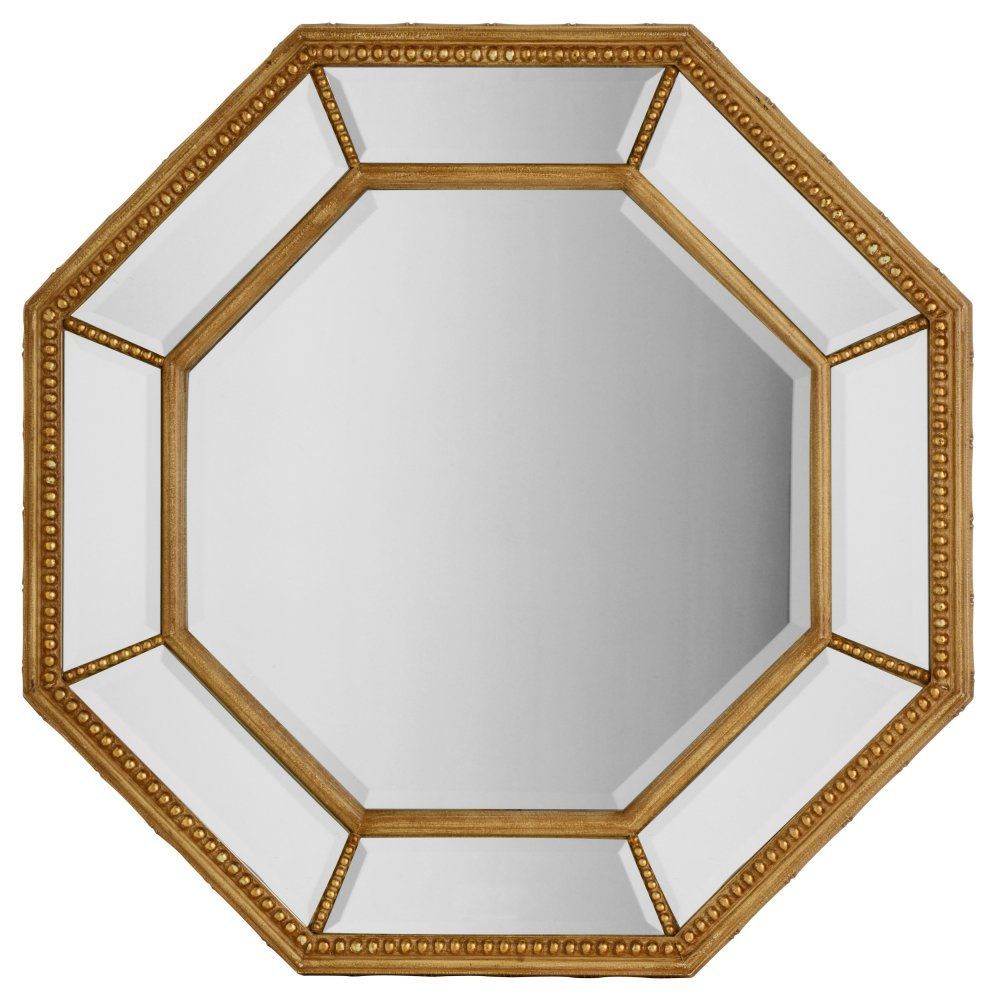 Large Octagonal Gold Finished Wall Mirror | Mirror, Mirror Wall, Large Intended For Octagon Wall Mirrors (View 6 of 15)