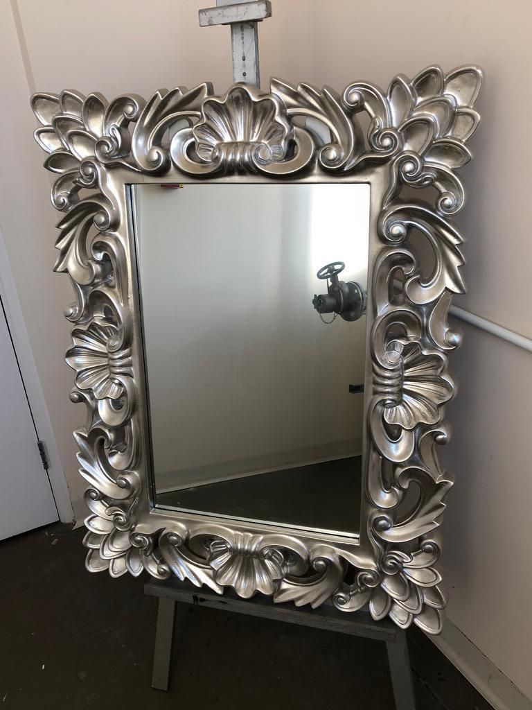 Large Ornate Silver Wall Mirror | In Brighton, East Sussex | Gumtree Regarding Wall Mirrors (View 7 of 15)