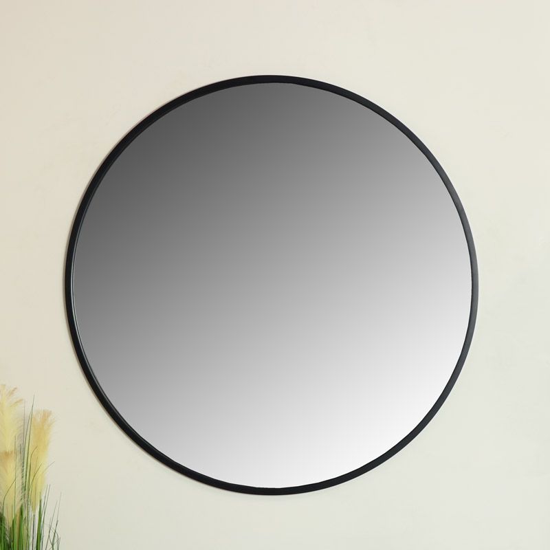 Large Round Black Wall Mirror | Melody Maison With Regard To Round Stacked Wall Mirrors (View 14 of 15)
