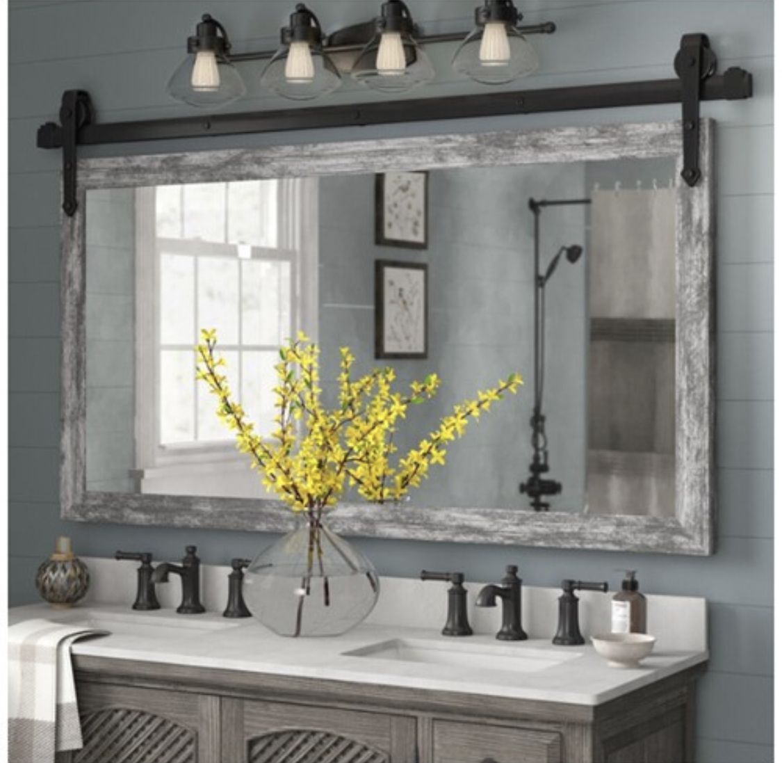 Laurel Foundry Modern Farmhouse 2 Piece Abraham Barnwood Wall & Accent Pertaining To Laurel Foundry Modern &amp; Contemporary Accent Mirrors (View 8 of 15)