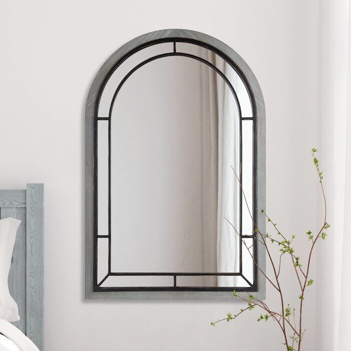 Laurel Foundry Modern Farmhouse Louna Framed Arch Mirror 24x36 Rustic Within Laurel Foundry Modern &amp; Contemporary Accent Mirrors (View 6 of 15)
