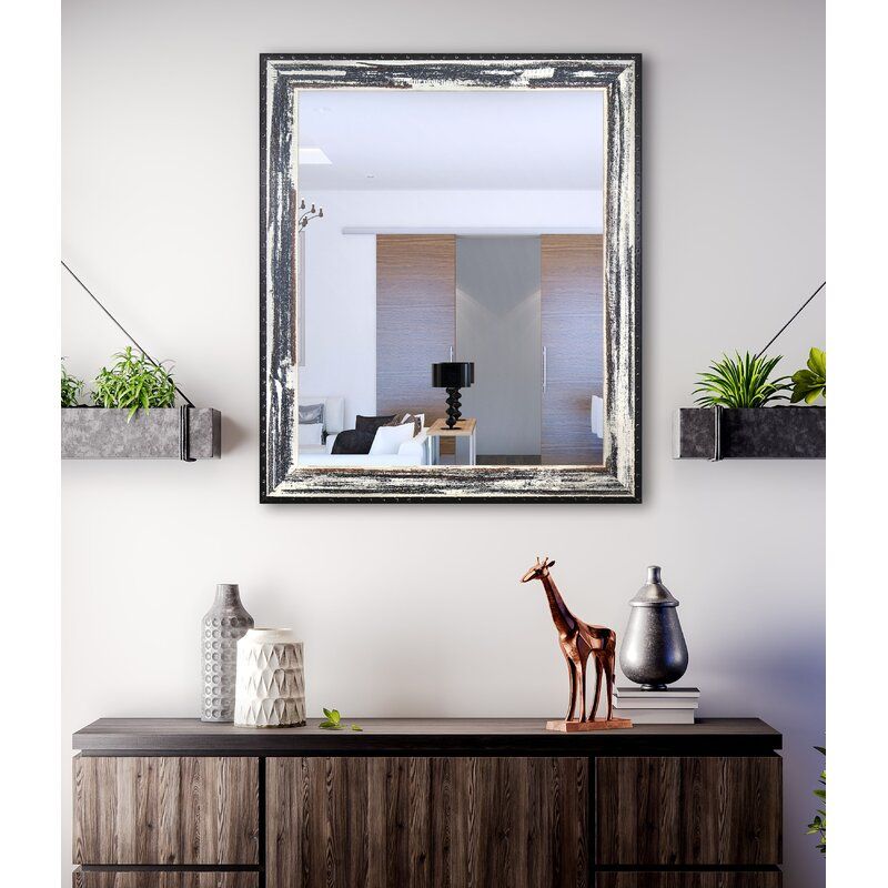 Laurel Foundry Modern Farmhouse Modern & Contemporary Distressed Accent Throughout Diamondville Modern & Contemporary Distressed Accent Mirrors (View 7 of 15)