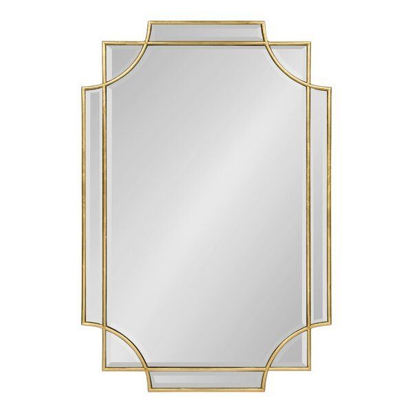 Leslie Frame Wall Mirror | Gold Mirror Wall, Framed Mirror Wall, Mirror Intended For Gold Curved Wall Mirrors (View 2 of 15)