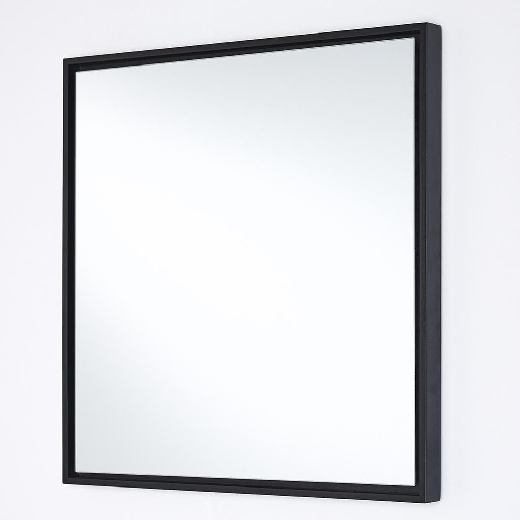Lina Black Square – Deknudt Mirrors (contemporary Framed Mirror) – £80 Inside Square Modern Wall Mirrors (View 3 of 15)
