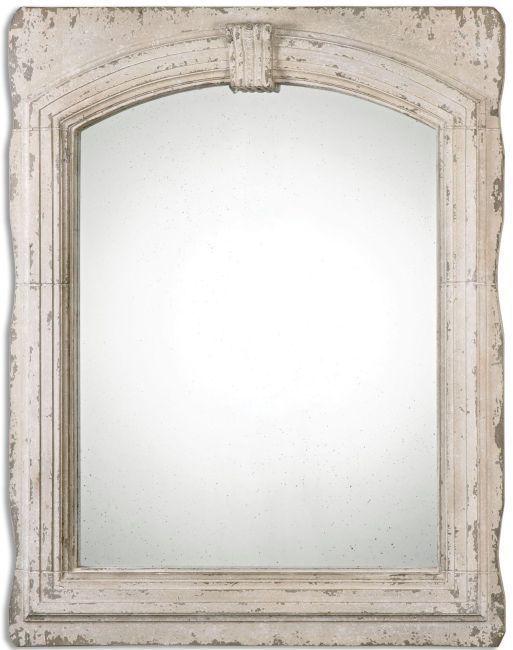 Livarno Aged Ivory Mirror 48"x60"x4" | Mirror, Uttermost Mirrors In Aged Silver Vanity Mirrors (View 2 of 15)