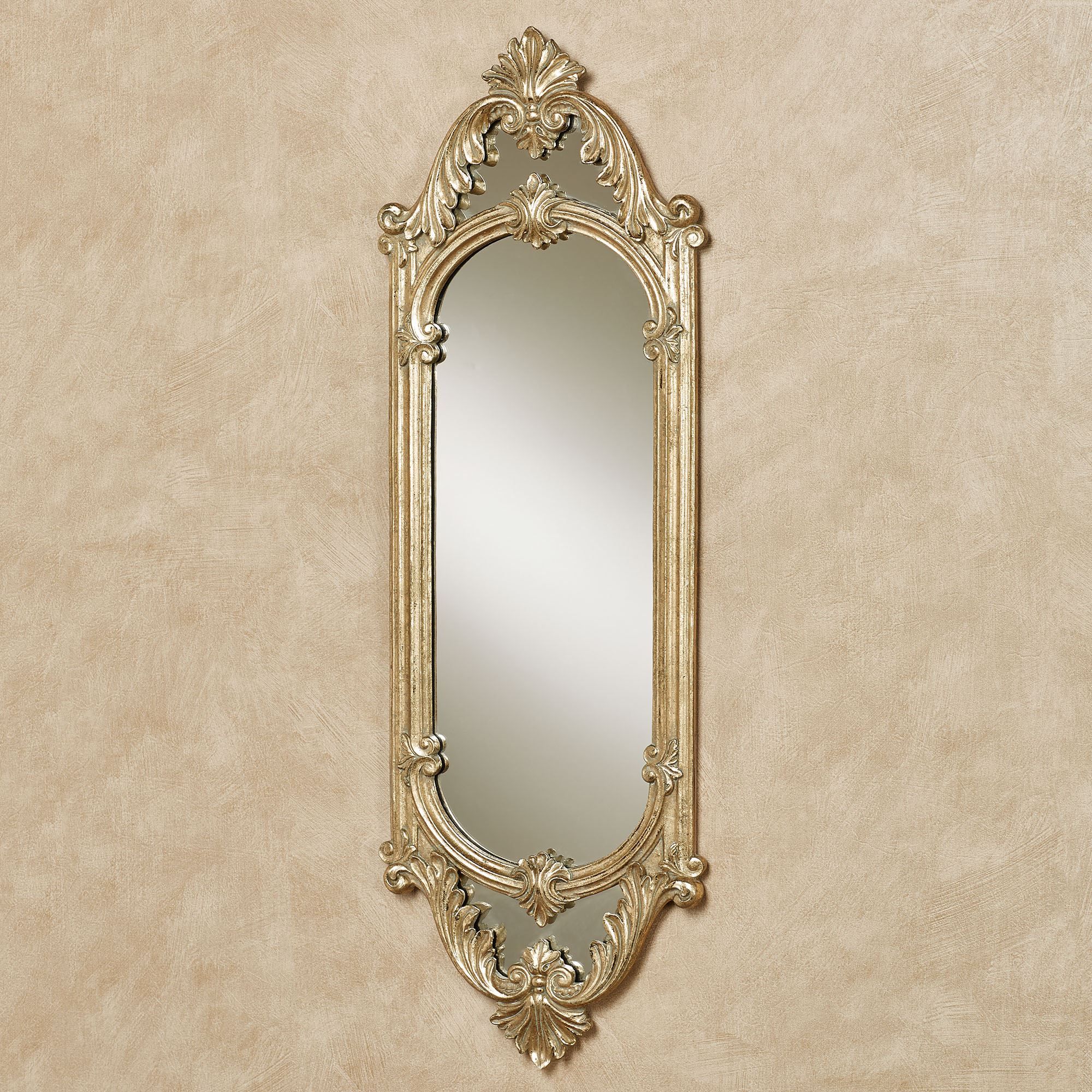 Livingston Gold Acanthus Leaf Accent Wall Mirror In Tellier Accent Wall Mirrors (View 13 of 15)