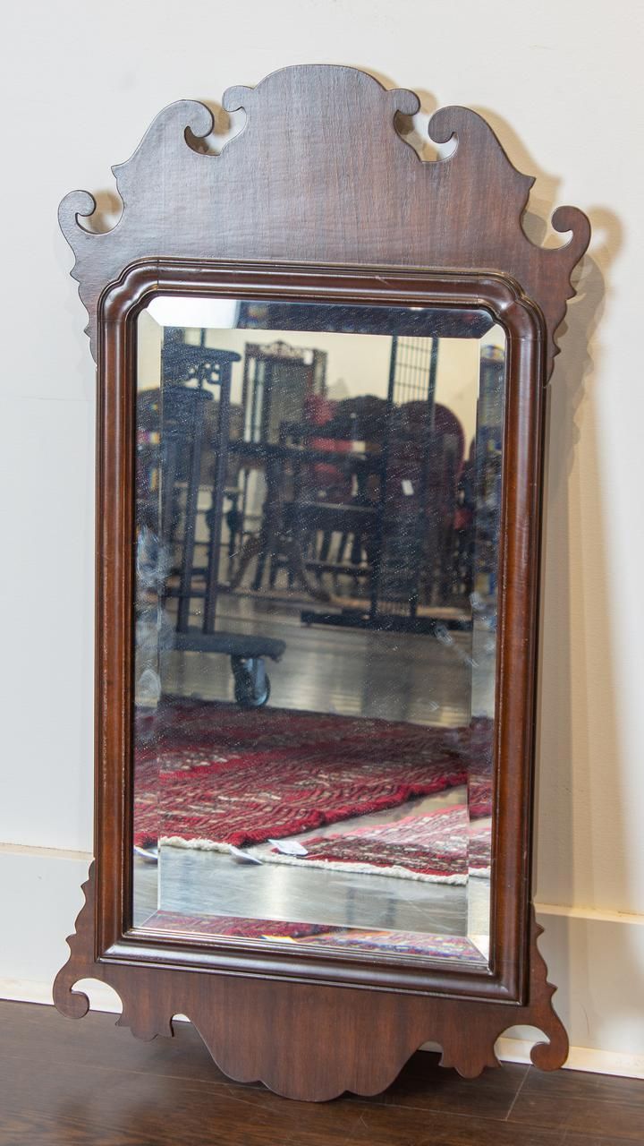 Lot – A Mahogany 18th Century Style Wall Mirror (View 8 of 15)