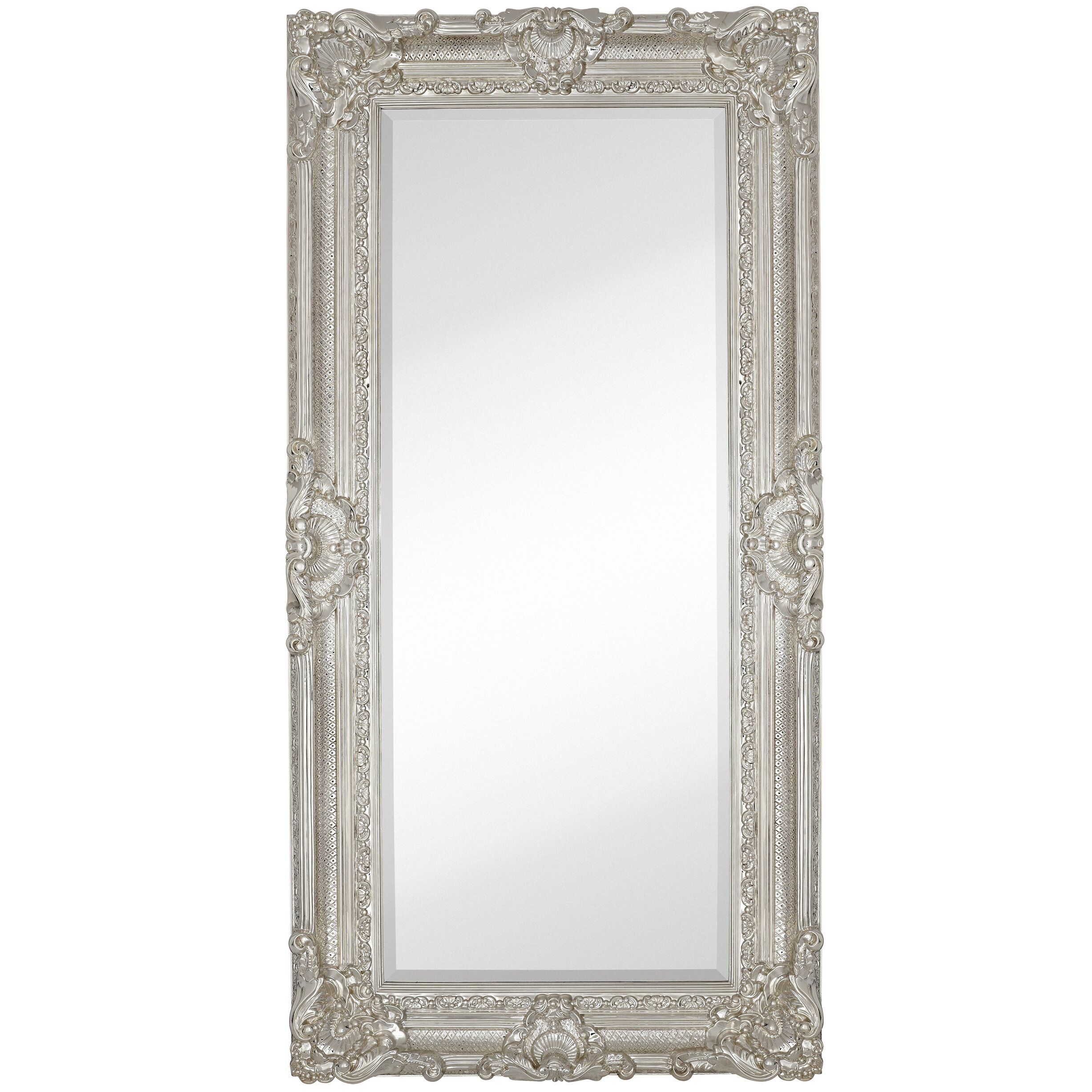 Majestic Mirror Large Traditional Polished Chrome Rectangular Beveled With Traditional Beveled Wall Mirrors (Photo 15 of 15)