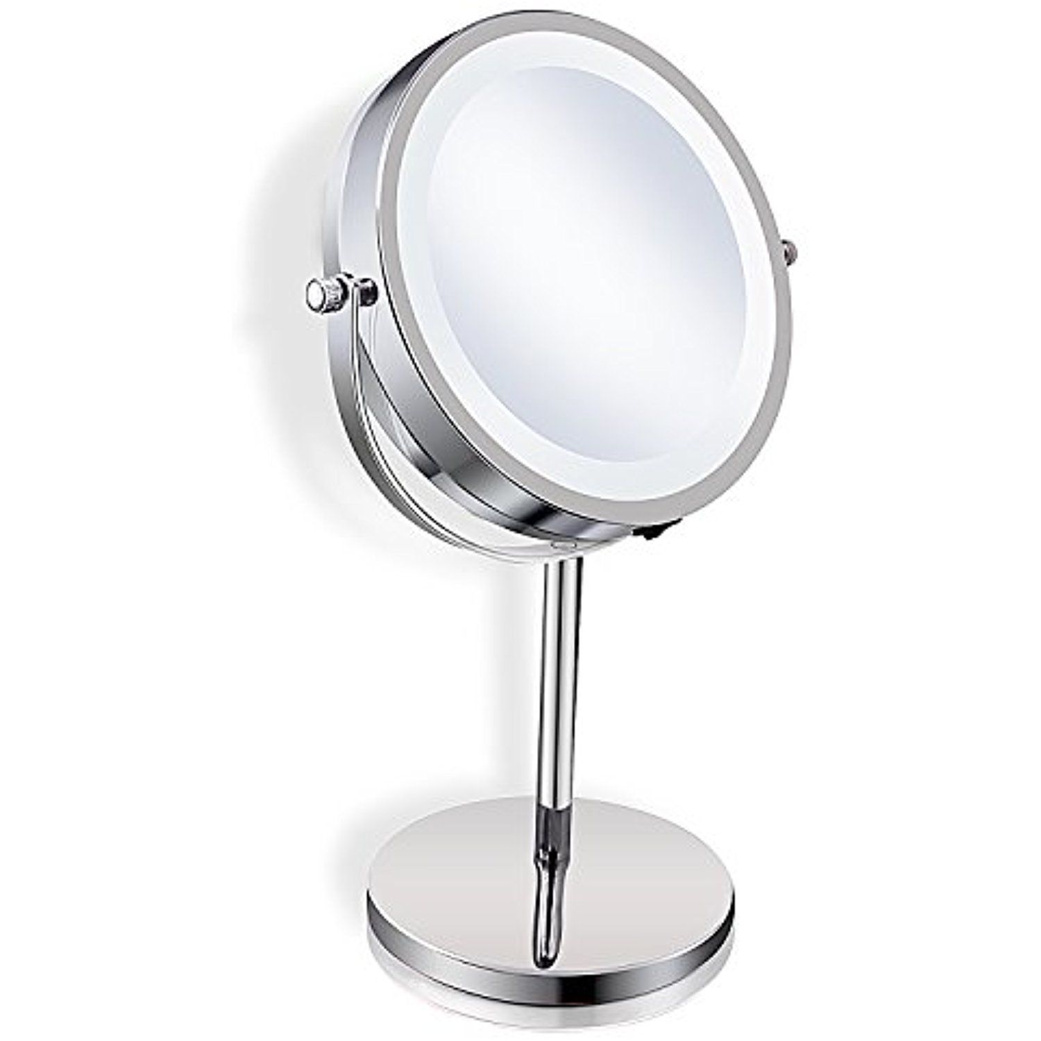 Makeup Mirror Led Light For Vanity Mirror,1x/3x Magnification Double Within Chrome Led Magnified Makeup Mirrors (View 1 of 15)