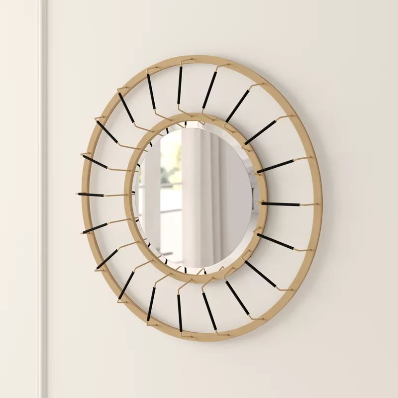 Maniscalco Round Decorative Modern Accent Mirror | Joss & Main | Mirror Intended For Knott Modern & Contemporary Accent Mirrors (View 12 of 15)