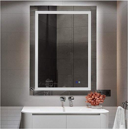 Marabell 24 X 32 Edge Lit Led Lighted Bathroom Vanity Mirror With Anti With Regard To Edge Lit Led Wall Mirrors (View 12 of 15)