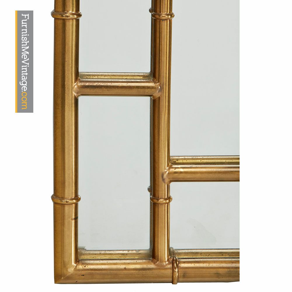 Mastercraft Mirror – Hollywood Regency Asian Modern Brass With Berinhard Accent Mirrors (View 4 of 15)