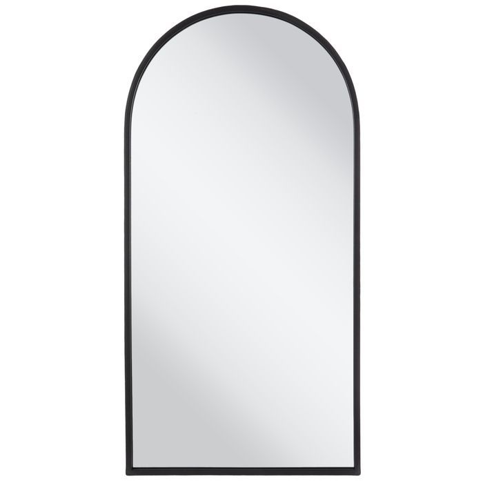 Matte Black Arched Metal Wall Mirror | Hobby Lobby | 1970532 | Mirror For Matte Black Metal Oval Wall Mirrors (View 6 of 15)