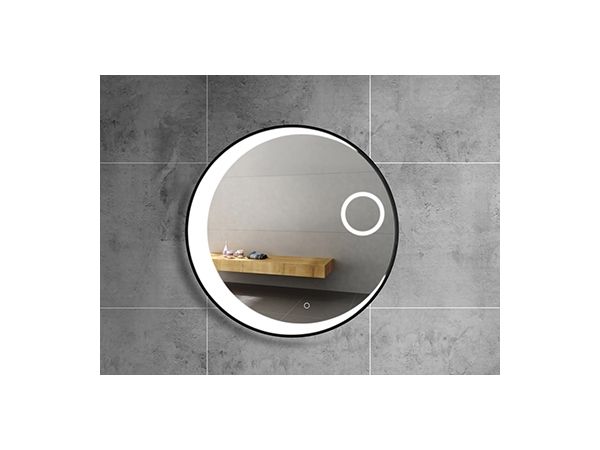 Matte Black Round Wall Mirror | Bathroom Accessories And Furniture Inside Matte Black Octagonal Wall Mirrors (View 11 of 15)