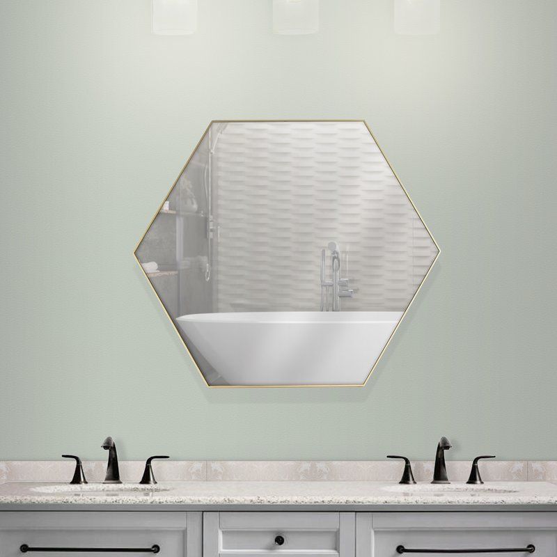 Mechling Accent Mirror | Mirror, Trending Decor, Accent Mirrors Within Gia Hexagon Accent Mirrors (View 5 of 15)