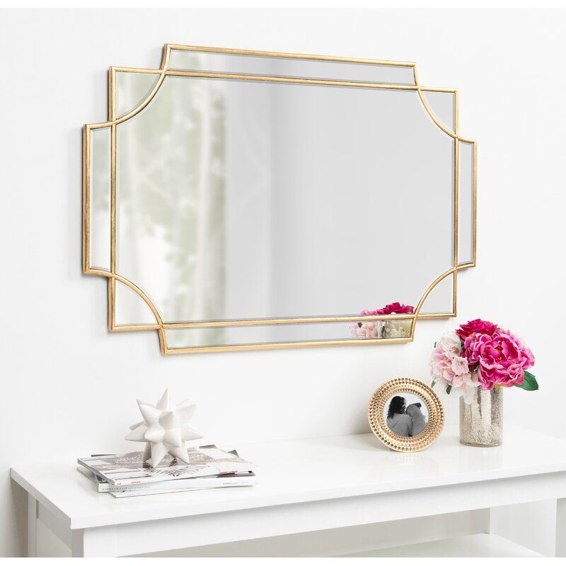 Mercer41 Leslie Beveled Wall Mirror & Reviews | Wayfair Pertaining To Rectangle Plastic Beveled Wall Mirrors (View 5 of 15)