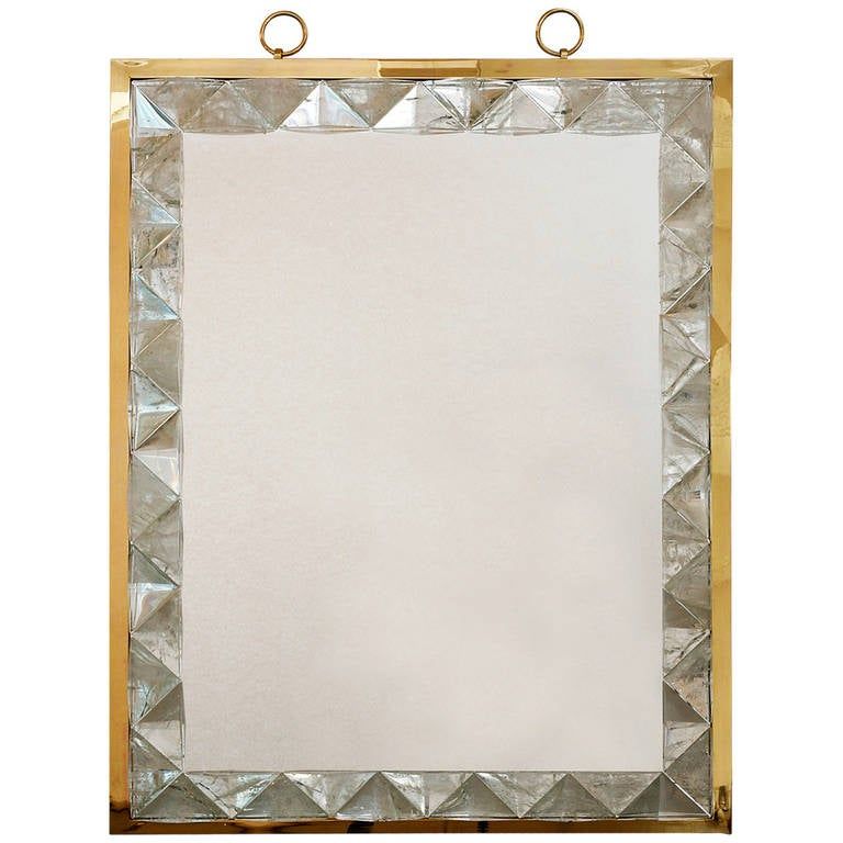 Mirror With Rock Crystal Frameandre Hayat For Sale At 1stdibs Intended For Dandre Wall Mirrors (View 8 of 15)