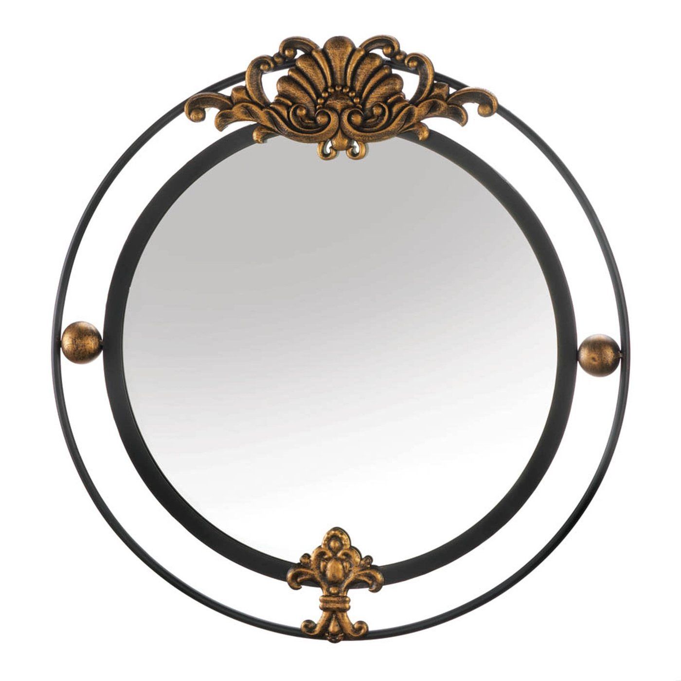Mirrors :: Regal Wall Mirror With Gold Accent Inside Bracelet Traditional Accent Mirrors (View 2 of 15)