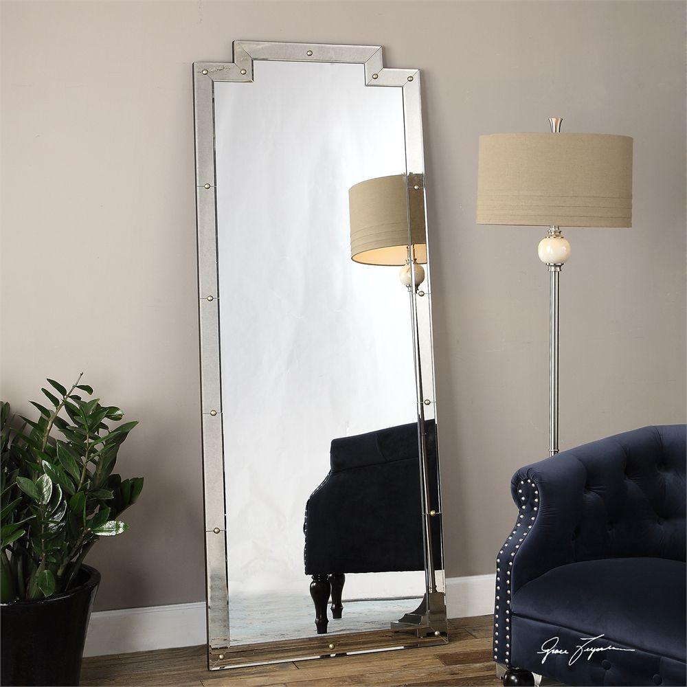 Modern Frameless Wall Floor Leaner Mirror Xl 76" Full Length Dressing With Regard To Full Length Floor Mirrors (View 4 of 15)