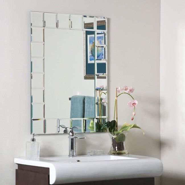 Montreal Modern Bathroom Mirror – Free Shipping Today – Overstock For Modern & Contemporary Beveled Overmantel Mirrors (View 6 of 15)