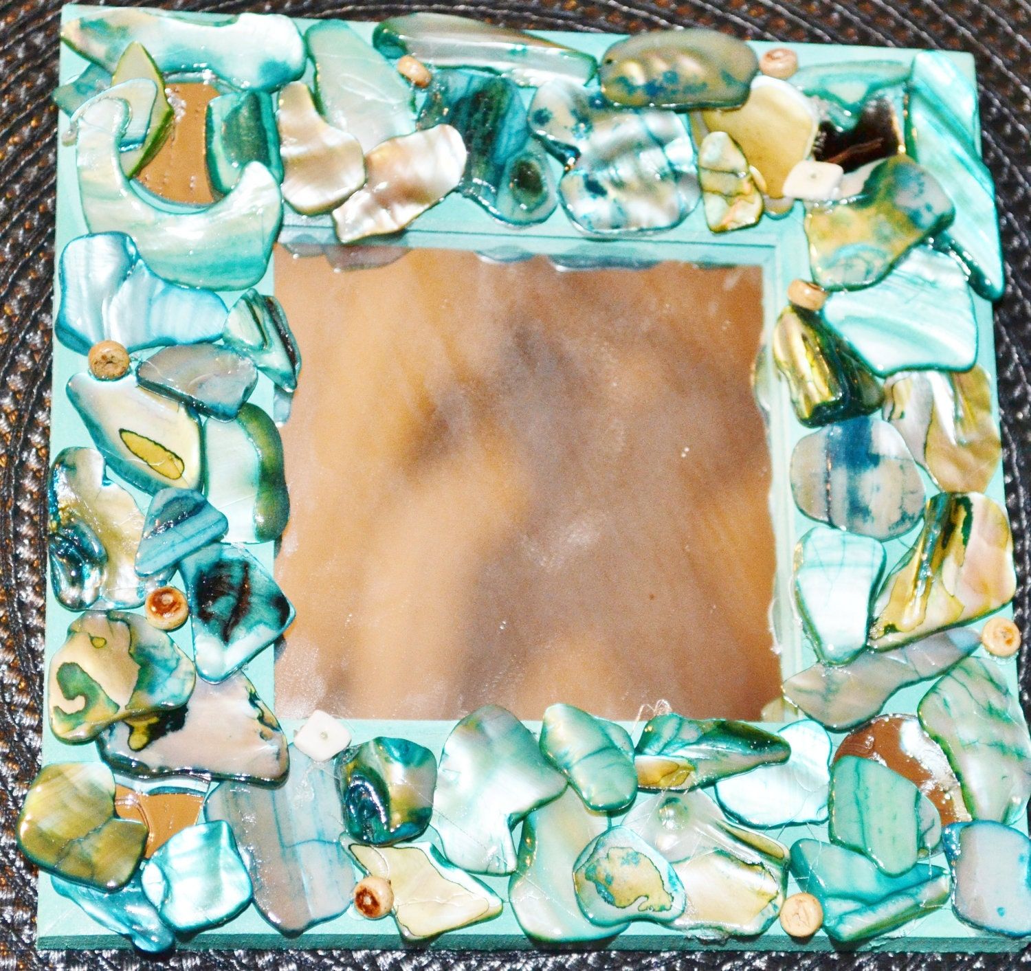 Mosaic Shell Mirror With Shell Mosaic Wall Mirrors (View 5 of 15)