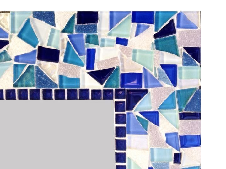 Mosaic Wall Mirror Blue | Mosaic Wall, Mosaic, Blue Mosaic Within Blue Green Wall Mirrors (View 2 of 15)
